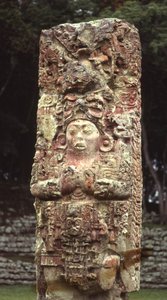 Estela C, lado oeste, Copan, período clássico tardio, 780 dC